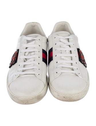 Gucci Sylvie Web Accent Leather Sneakers