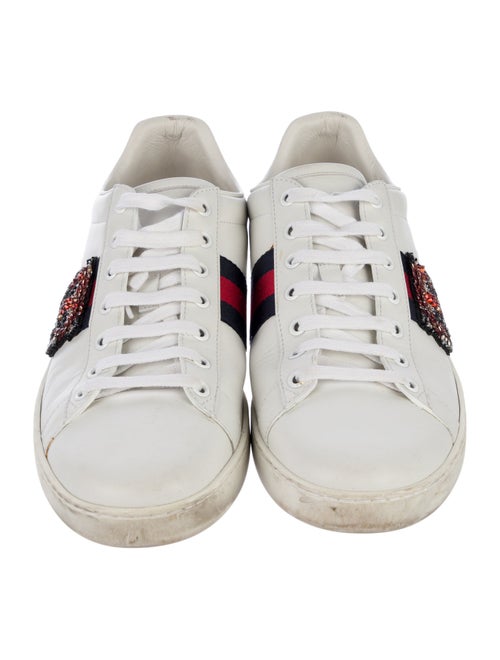 Gucci Sylvie Web Accent Leather Sneakers