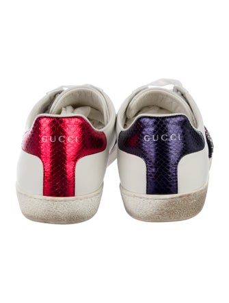 Gucci Sylvie Web Accent Leather Sneakers