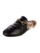 Gucci 1955 Horsebit Accent Leather Mules