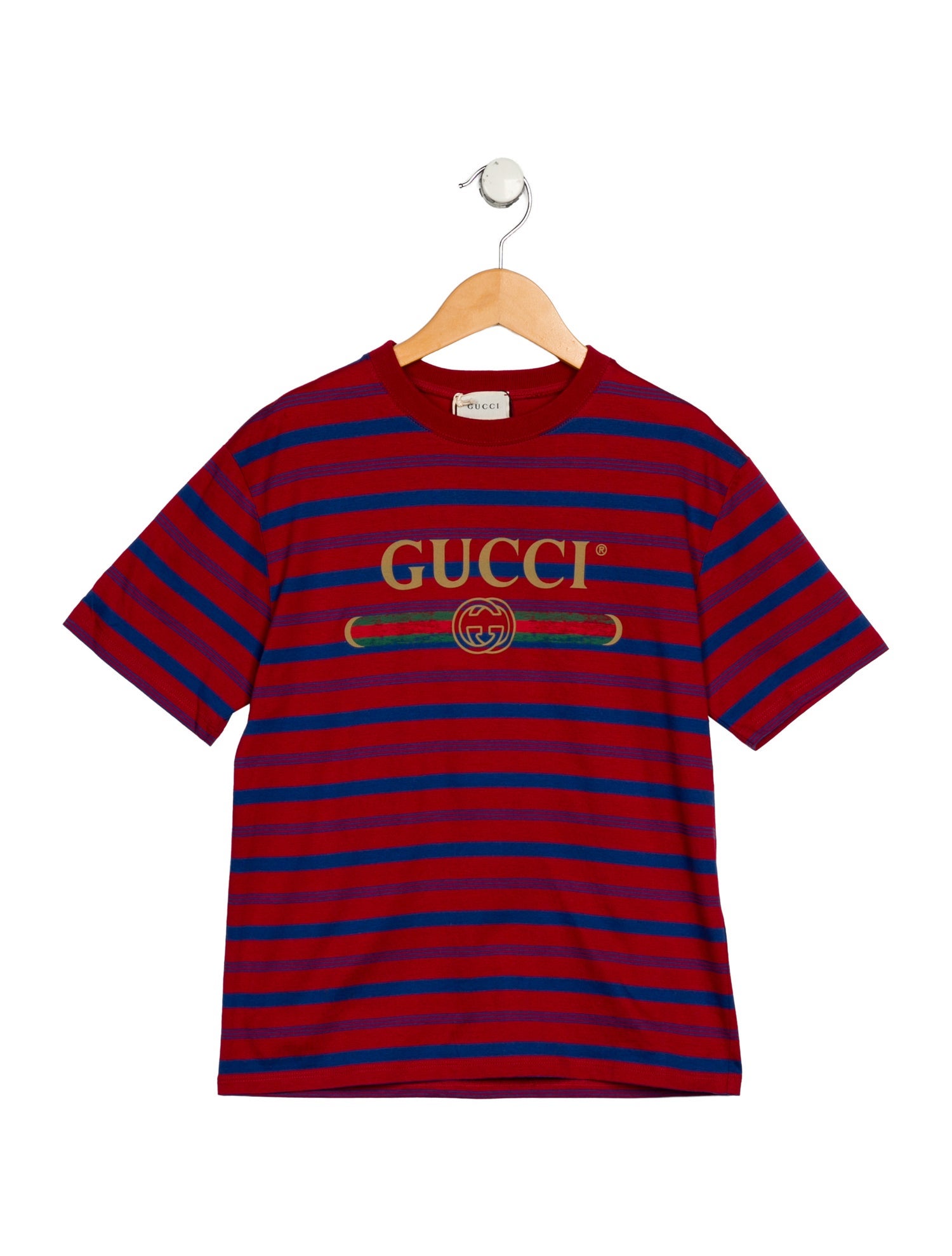 Gucci Kids Boys' Printed Web Accent T-Shirt