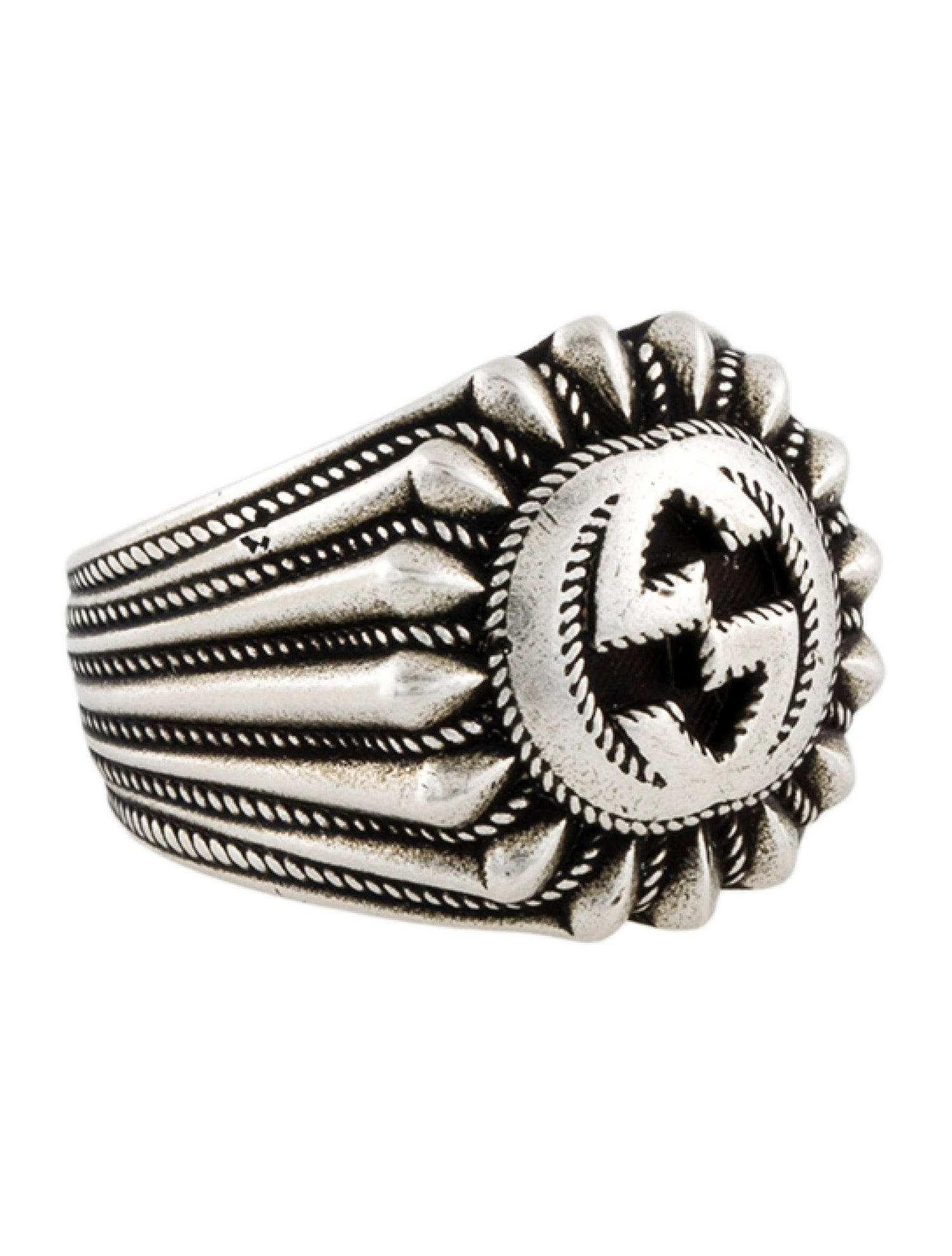 Gucci Interlocking G Flower Ring