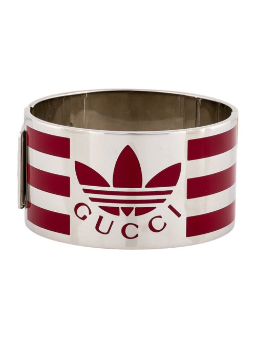 Gucci x Adidas Enamel Hinged Bangle Bracelet