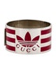 Gucci x Adidas Enamel Hinged Bangle Bracelet