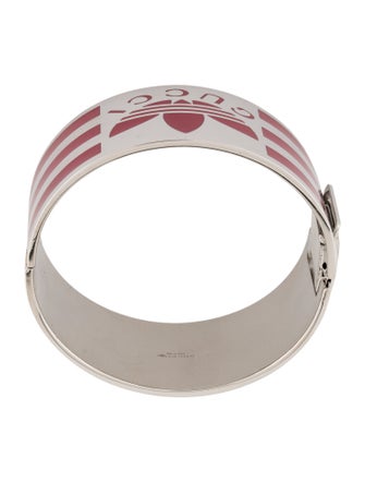 Gucci x Adidas Enamel Hinged Bangle Bracelet