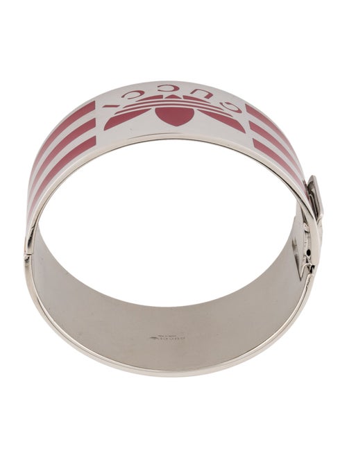 Gucci x Adidas Enamel Hinged Bangle Bracelet