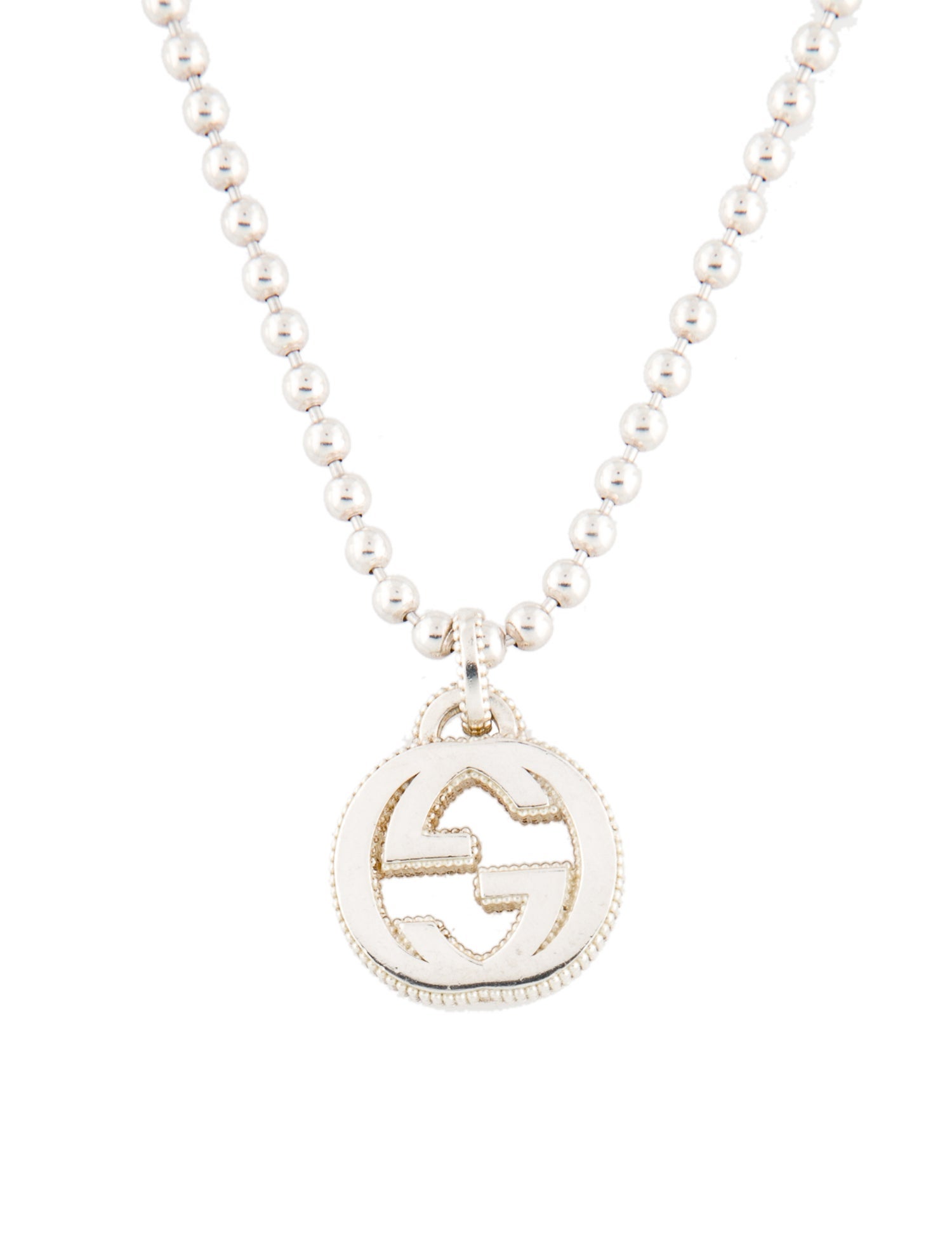 Gucci Interlocking G Toggle Necklace - 925 Sterling Silver