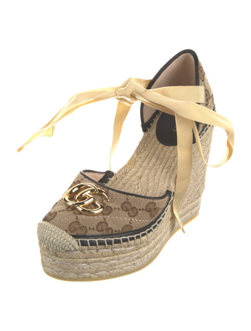 Gucci GG Canvas Canvas D'Orsay EspadrillePumps