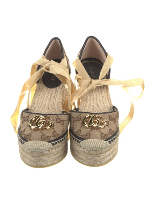 Gucci GG Canvas Canvas D'Orsay EspadrillePumps