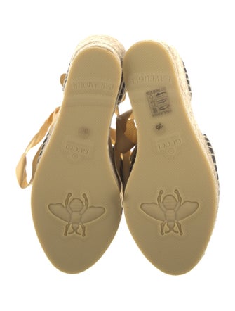 Gucci GG Canvas Canvas D'Orsay EspadrillePumps