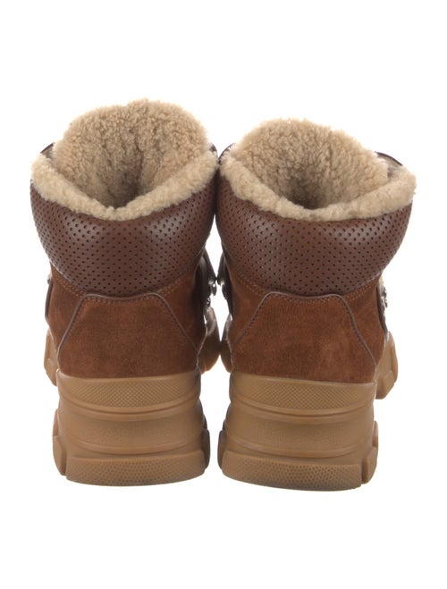 Gucci GG Canvas Suede Hiking Boots