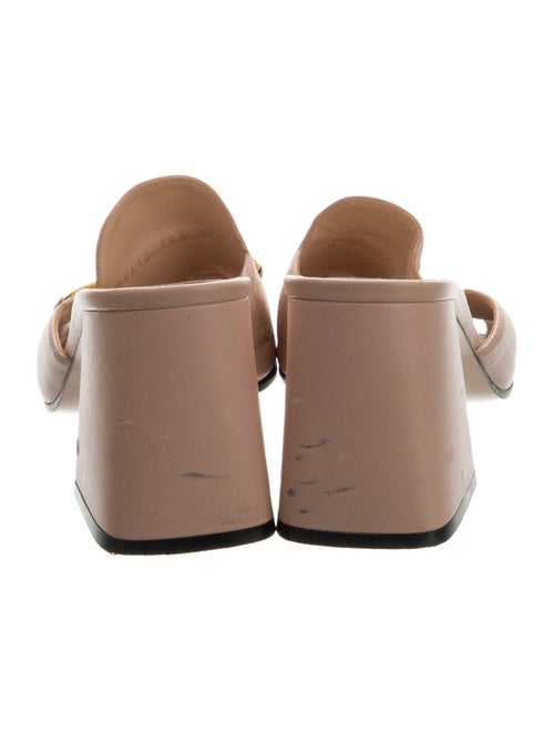 Gucci Horsebit Accent Leather Slides