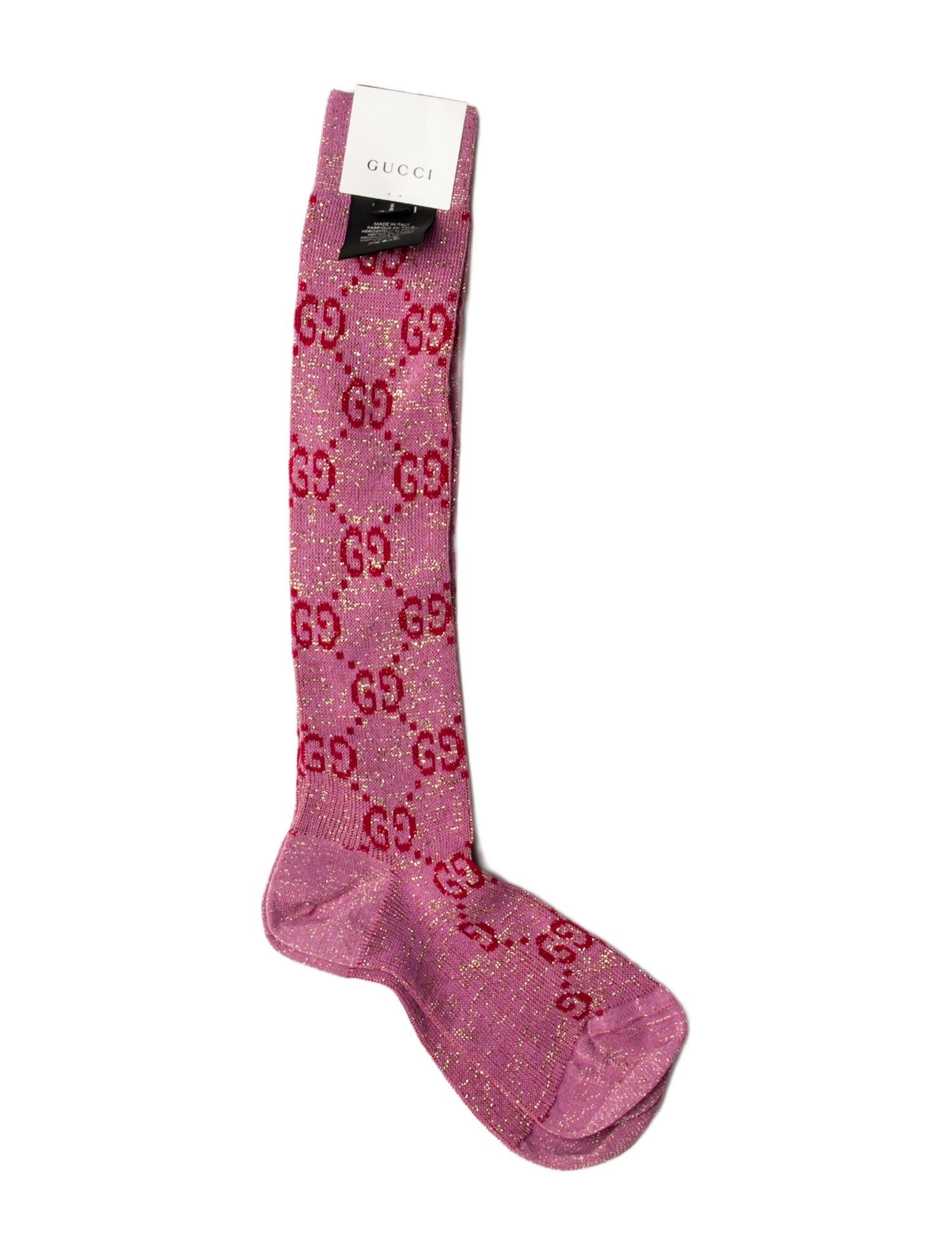 Gucci Monogram Pattern Socks w/ Tags