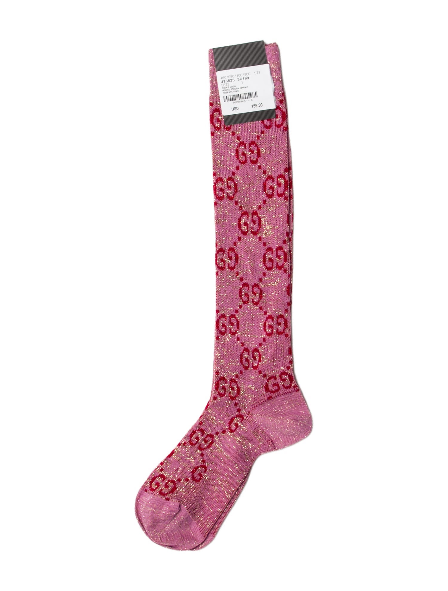 Gucci Monogram Pattern Socks w/ Tags