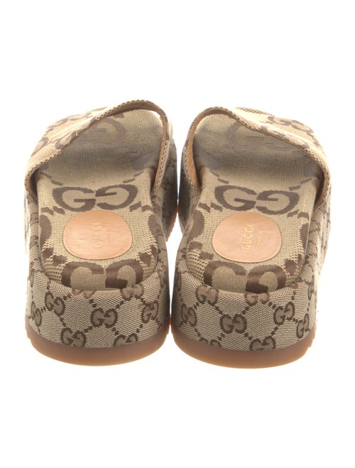Gucci Canvas Printed Slides
