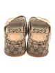Gucci Canvas Printed Slides