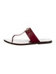 Gucci Horsebit Accent Leather T-Strap Sandals