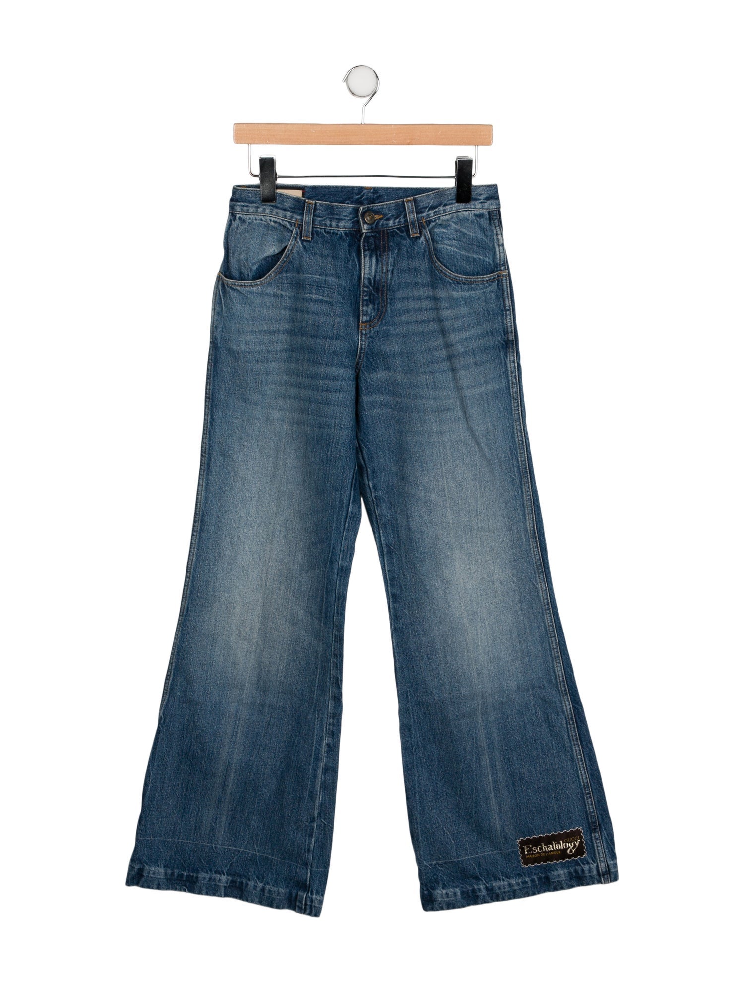 Gucci Mid-Rise Wide Leg Jeans