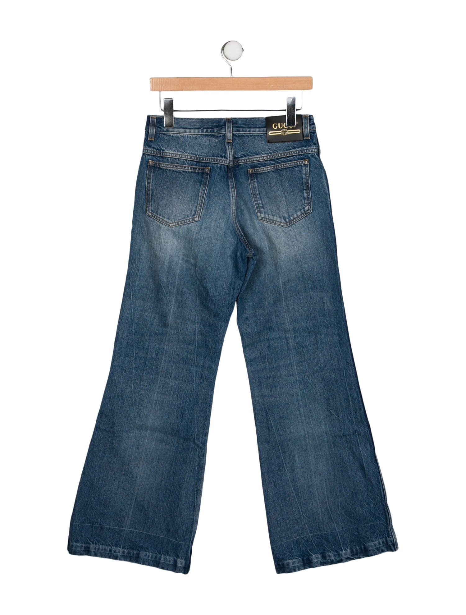 Gucci Mid-Rise Wide Leg Jeans