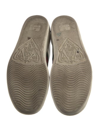 Gucci Web Accent Leather Sneakers