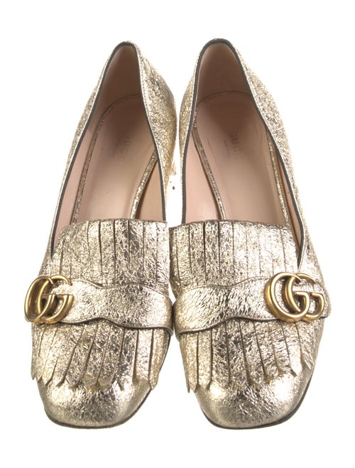 Gucci Double G Logo Leather Pumps