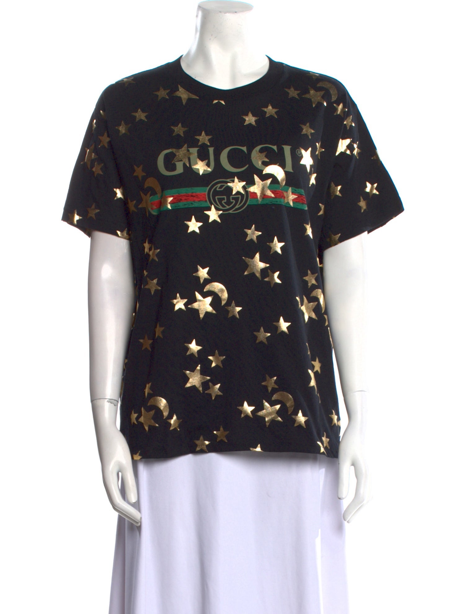 Gucci Printed Crew Neck T-Shirt