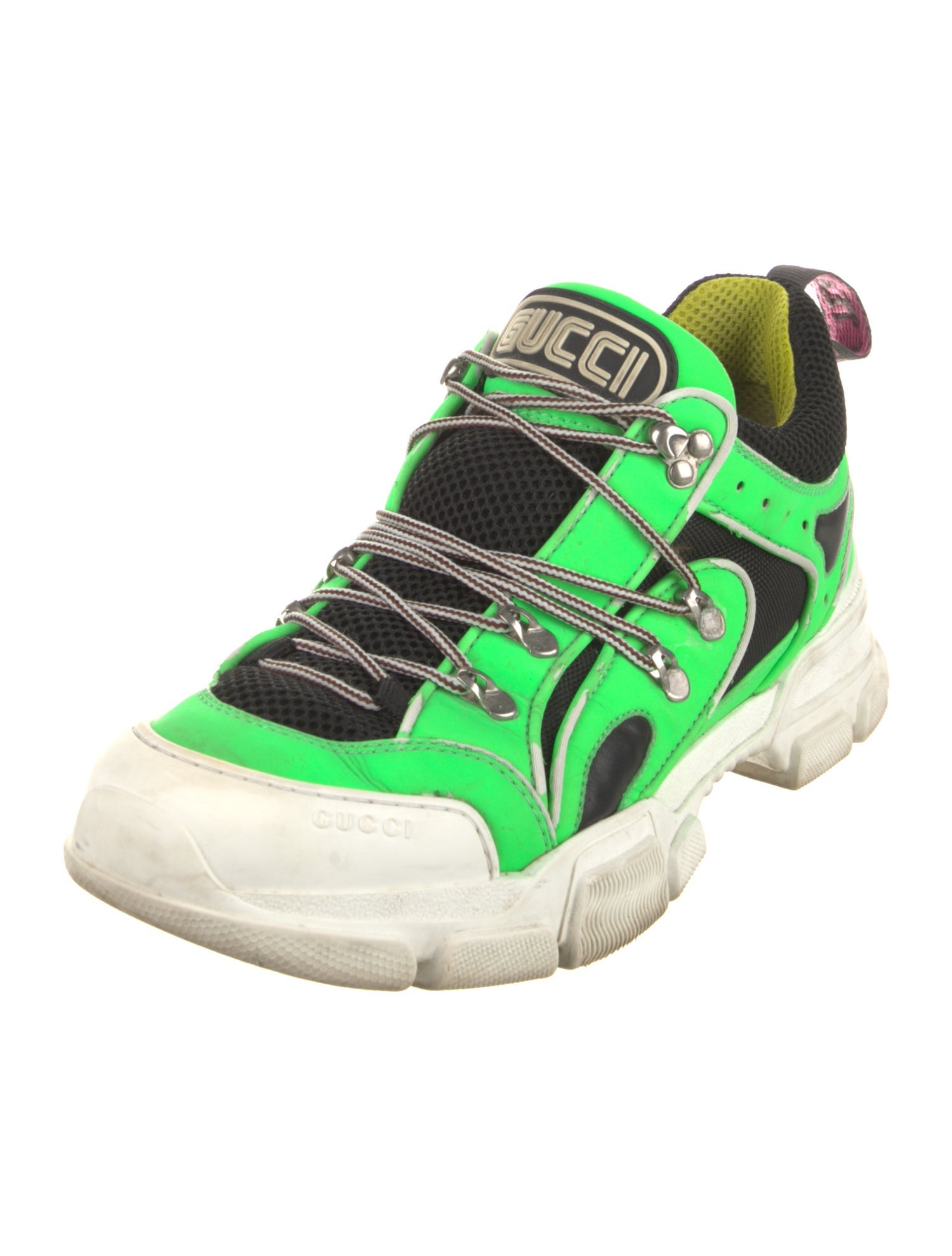 Gucci Mesh Colorblock Pattern Athletic Sneakers