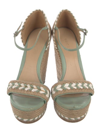 Gucci Jute Striped Espadrilles