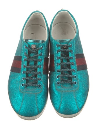 Gucci Web Accent Glitter Sneakers