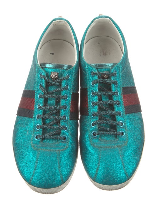 Gucci Web Accent Glitter Sneakers