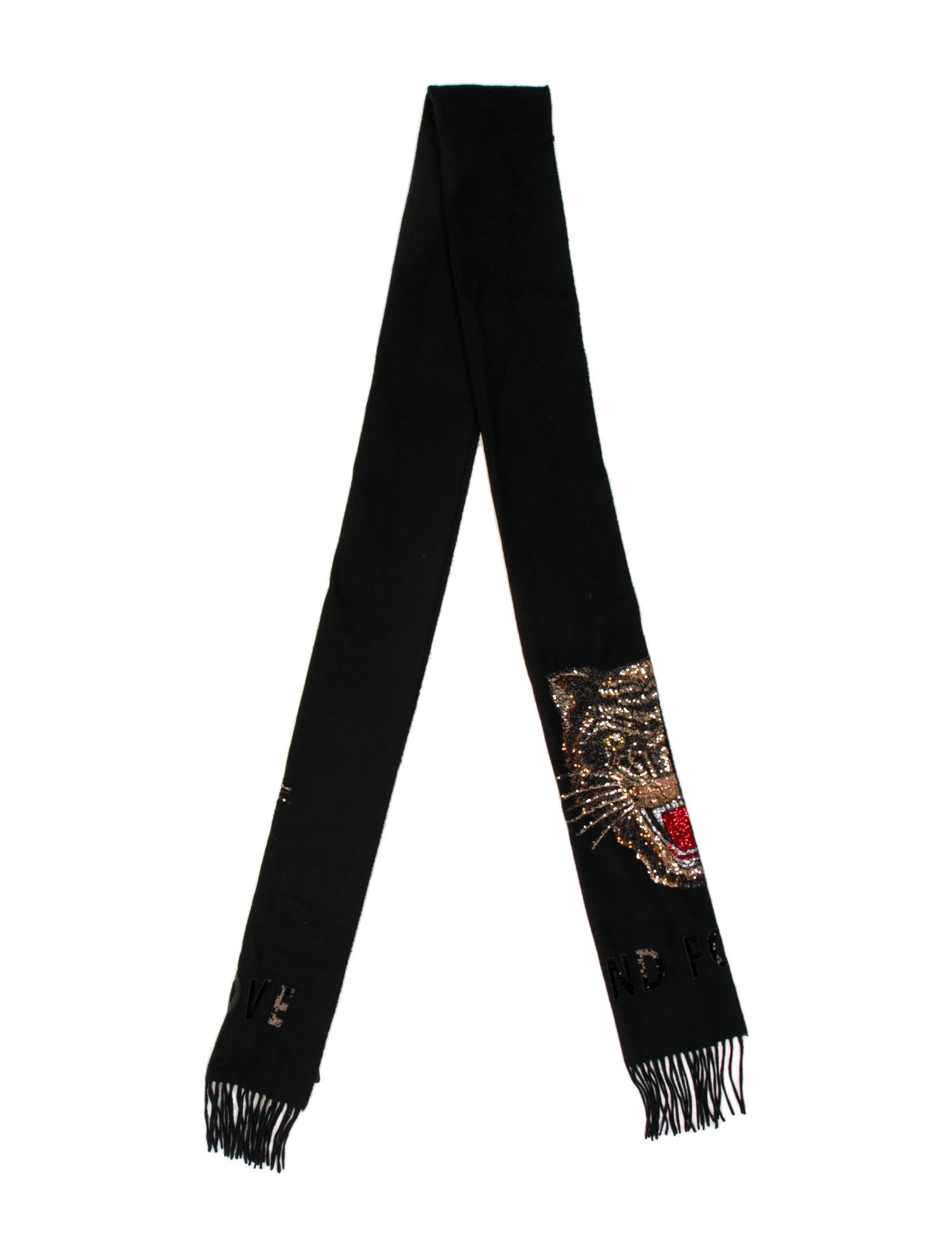 Gucci Wool Graphic Print Scarf