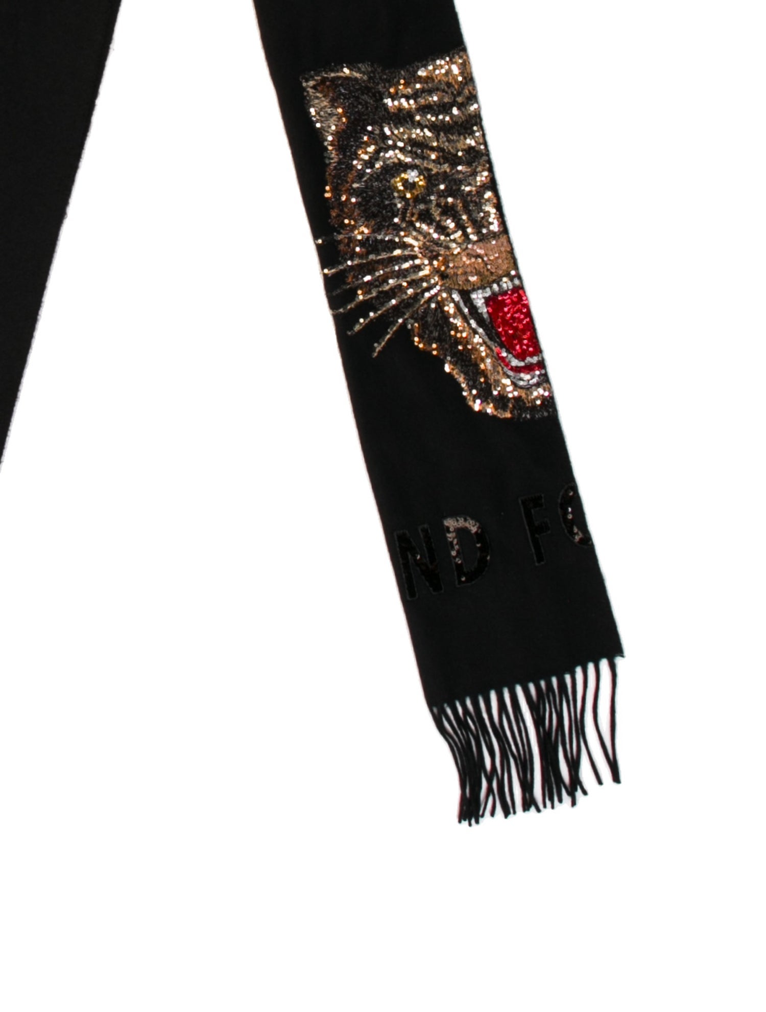 Gucci Wool Graphic Print Scarf