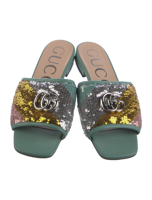 Gucci Sequins Printed Slides