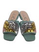 Gucci Sequins Printed Slides