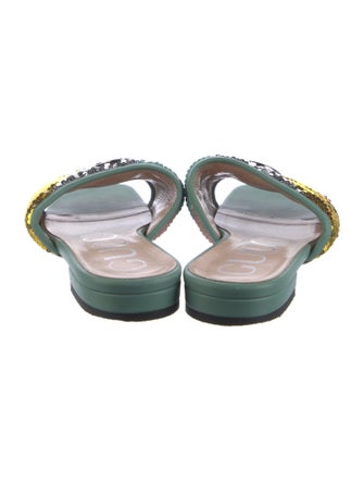 Gucci Sequins Printed Slides