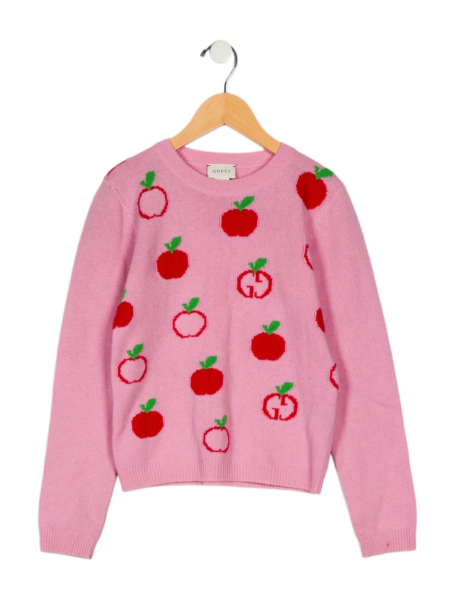 Gucci Kids Girls' Pattern Printed Wool Sweater