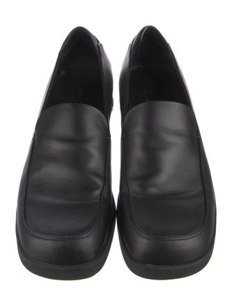 Gucci Web Accent Leather Loafers