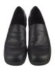 Gucci Web Accent Leather Loafers