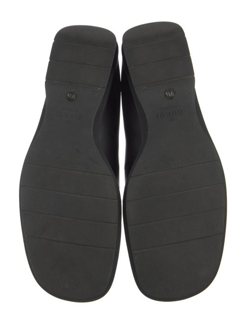 Gucci Web Accent Leather Loafers