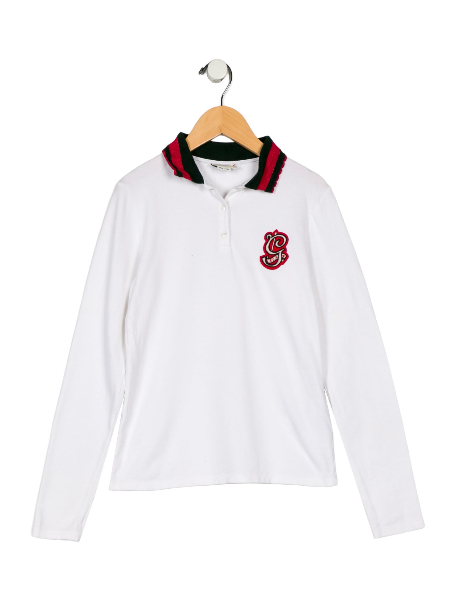 Gucci Kids Girls' Long-Sleeve Polo