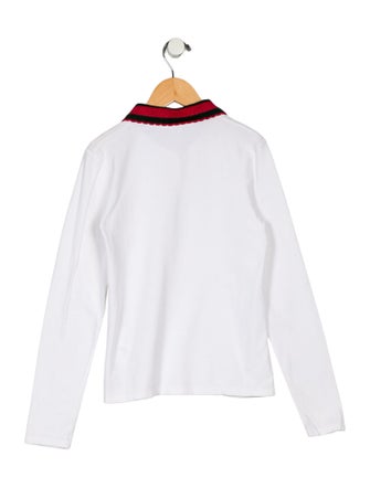 Gucci Kids Girls' Long-Sleeve Polo