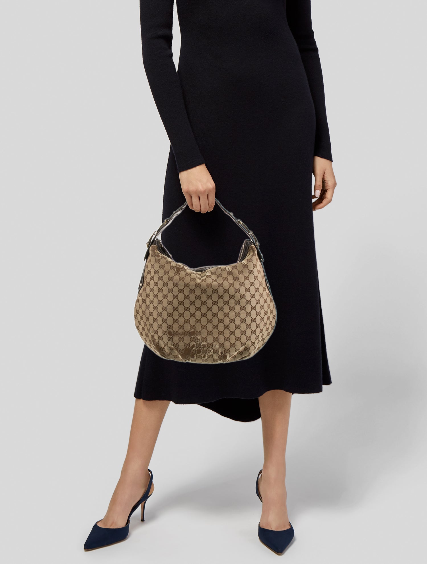 Tory Burch Dakota Hobo Leather Bag, Tan Pebbled Leather