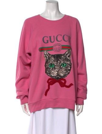 Gucci Mystic Cat Graphic Print Sweatshirt