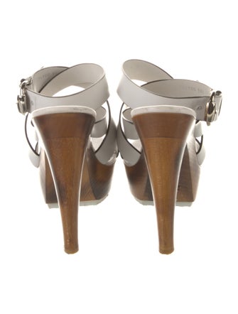 Gucci Leather Slingback Sandals