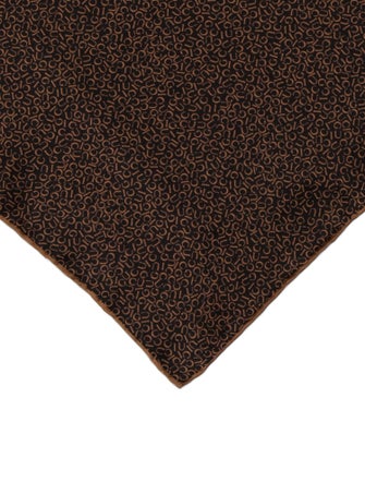 Gucci Silk Patterned Pocket Square