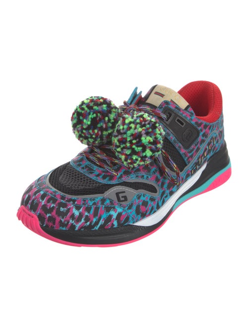 Gucci Leather Printed Athletic Sneakers