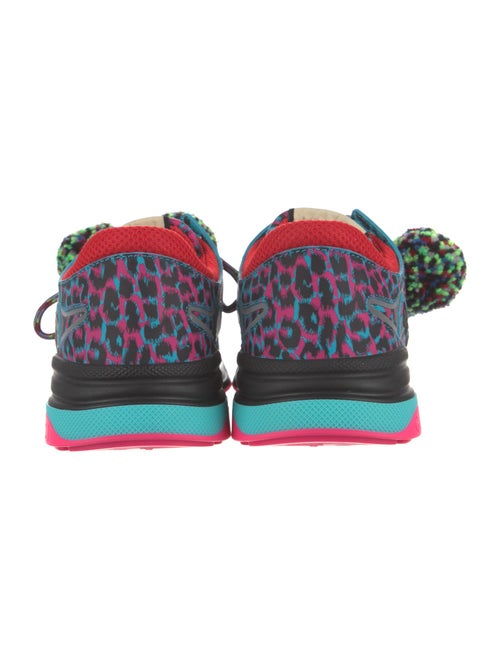 Gucci Leather Printed Athletic Sneakers