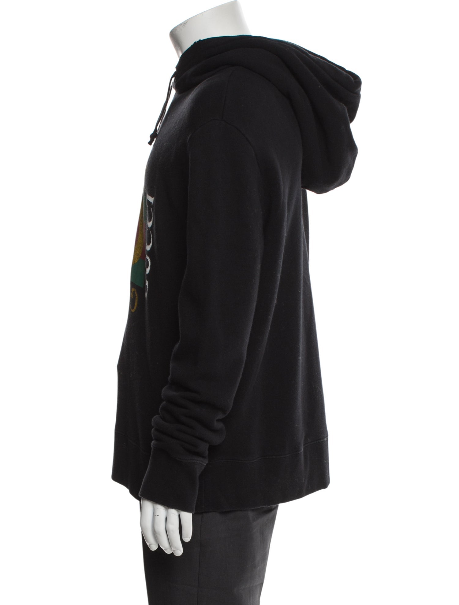 Gucci Web Accent Graphic Print Hoodie