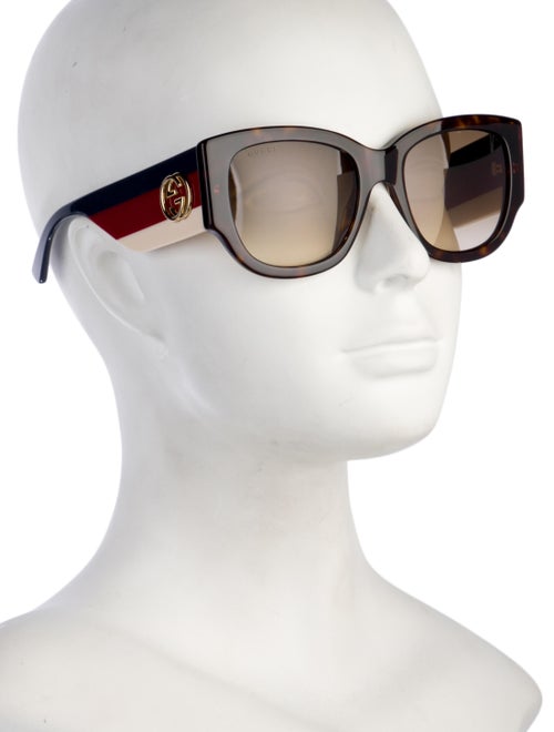 Gucci Interlocking G Logo Square Sunglasses