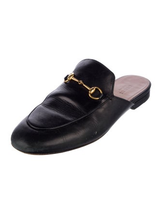 Gucci Horsebit Accent Leather Mules